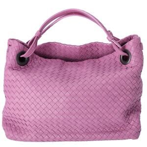 BOTTEGA VENETA Medium Garda Bag Handbag Pink Leather